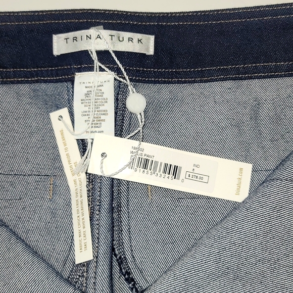 Trina Turk Blue Willis Flare Pants - Picture 9 of 12